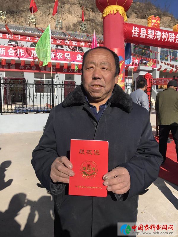 陕西首家股份制联合经济体合作社在佳县刘国具镇梨湾村挂牌成立